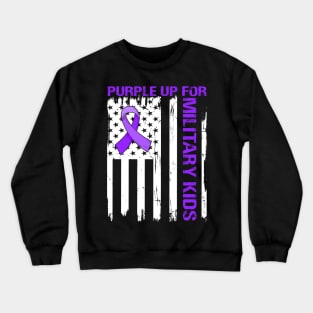 Purple up for Military Kids-Month of the Military Child Crewneck Sweatshirt